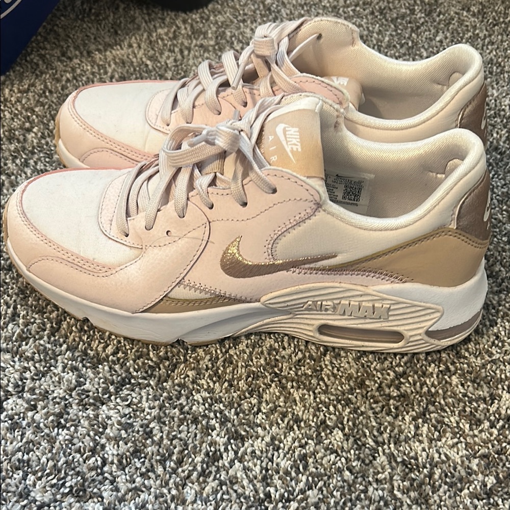 Nike Women's Air Max Sneakers - Pink and Gold
